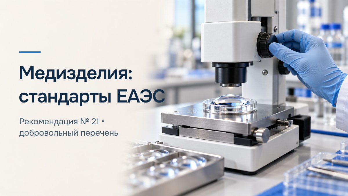 Обновление добровольного перечня стандартов ЕАЭС для медицинских изделий по рекомендации Коллегии ЕЭК № 21 от 21 сентября 2026 года
