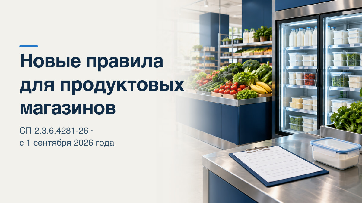 Пищевая безопасность в продуктовом магазине: приёмка, хранение и ежедневный контроль по СП 2.3.6.4281-26
